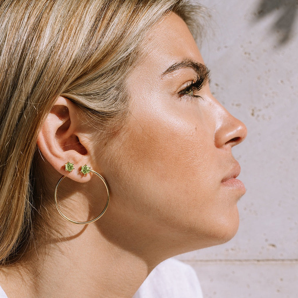 Nala lemon quartz studs