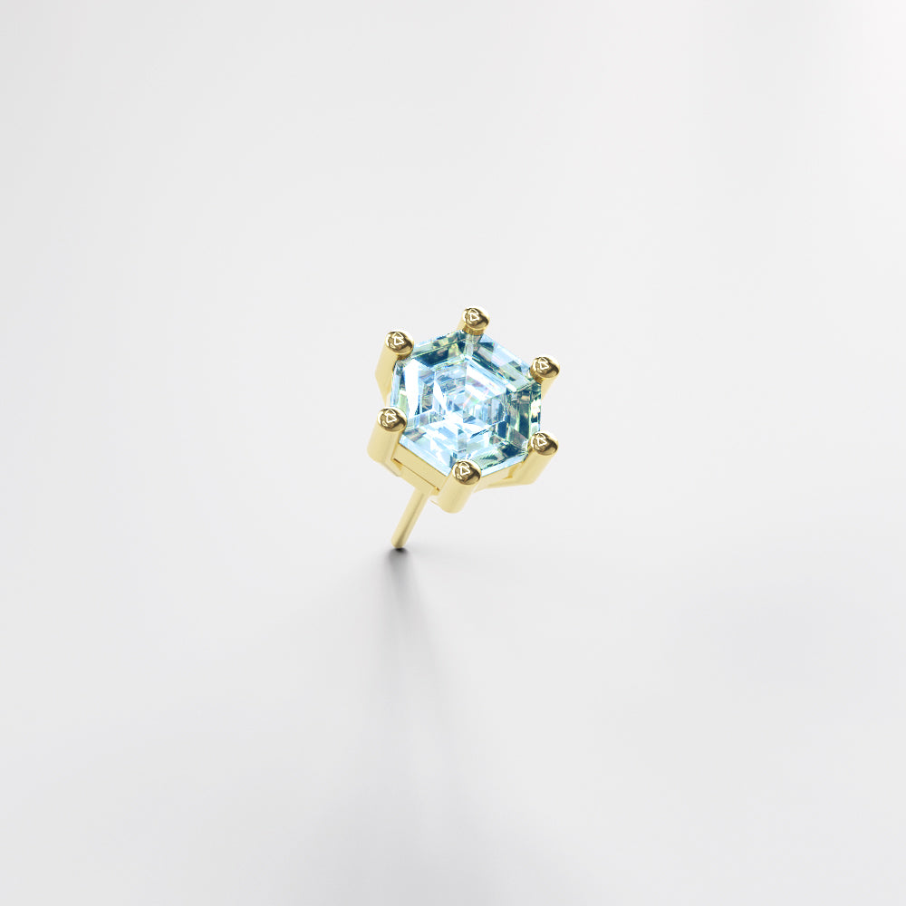 Nala blue topaz studs