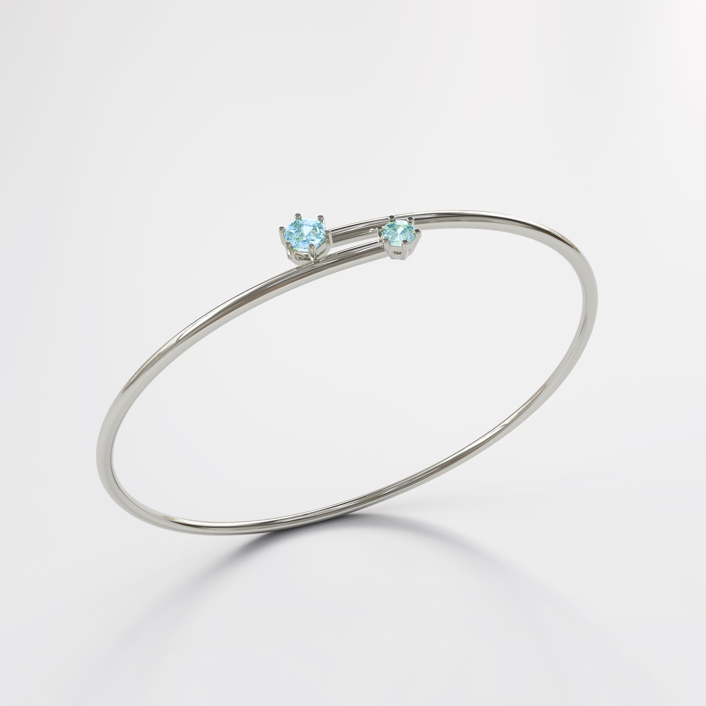 Arwen blue topaz bangle